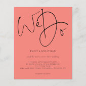 Budget we maken gebruik van koraal Roos bruiloft (Voorkant)