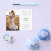 Budget We Tied the Knot 1 Trouwreceptie Flyer (Enkel)