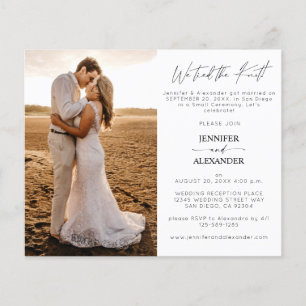 Budget We Tied the Knot 1 Trouwreceptie Flyer