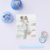 BUDGET We weduwen Foto Invitation Flyer (Enkel)