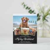 Budget We Woof You Prettig Kerstmis huisdier fotok (Staand voorkant)