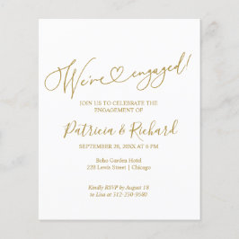 Budget We zijn Engagement Party Uitnodigingen