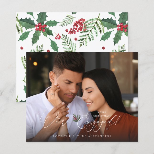 Budget We zijn Foto E Holly Berry Holiday H (Voorkant / Achterkant)