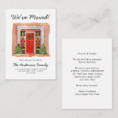 Budget We Zijn Verhuisd Deur Notenkraker Vakantie  Notitiekaartje (Voorkant / Achterkant)