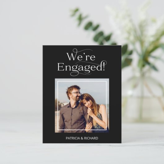 Budget We Zijn Verloofd Trouw Aankondiging (Staand voorkant)