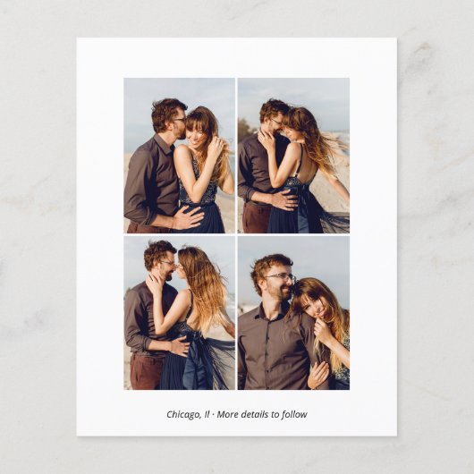 Budget We Zijn Verloofd Trouw Aankondiging (Achterkant)