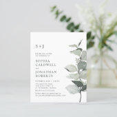 Budget Website RSVP Sage Eucalyptus Weddenschap Ui (Staand voorkant)