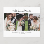 Budget Weddendag Foto Collage Hartelijk dank (Voorkant)