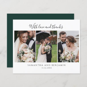 Budget Weddendag Foto Collage Hartelijk dank