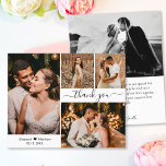 Budget Weddenfoto Collage Hartelijk dank Kaart scr<br><div class="desc">Budget, Elegant, Minimalistisch Hand Lettered Wedding 4 Foto Collage Dank u gepersonaliseerd betaalbaar, dunne kaart met laag budget. Stijlvolle bruiloft bedankt je sjabloon met vier foto's op de voorkant en één foto op de achterkant. ***GELIEVE OPMERKING TE MAKEN! *** BUDGET PAPIER/FLYER IS PAPIER THIN. *** UPGRADE HET PAPIER VOOR EEN...</div>
