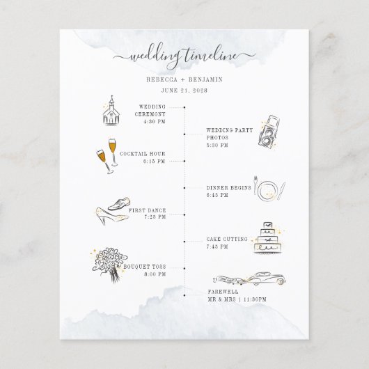 Budget Weddenrenroute Moderne Icons Programma (Voorkant)