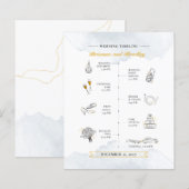 Budget Weddenrenroute WelkomstWaterverf (Voorkant / Achterkant)