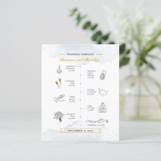 Budget Weddenrenroute WelkomstWaterverf (Staand voorkant)