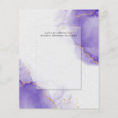 Budget Weddenschap Amethyst Lila Gold Abstracte ma (Achterkant)