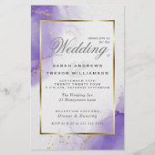 Budget Weddenschap Amethyst Lila Gold Abstracte ma (Voorkant)