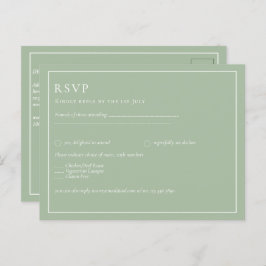 BUDGET Weddenschap Apple Green Monochrome Text Briefkaart