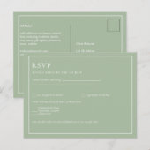 BUDGET Weddenschap Apple Green Monochrome Text Briefkaart (Voorkant / Achterkant)