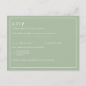 BUDGET Weddenschap Apple Green Monochrome Text Briefkaart (Voorkant)