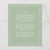 BUDGET Weddenschap Apple Green Monochrome Text Flyer (Achterkant)