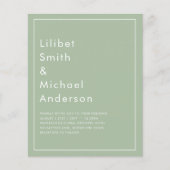 BUDGET Weddenschap Apple Green Monochrome Text Flyer (Voorkant)
