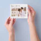 Budget Weddenschap Bedankt Foto minimalistisch Flyer (Hand)