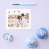 Budget Weddenschap Bedankt Foto minimalistisch Flyer (Enkel)