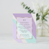 Budget Weddenschap Blauwgroen Lila Amethyst Abstra (Staand voorkant)