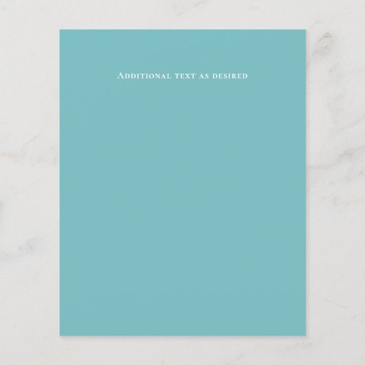 BUDGET Weddenschap Blauwgroen roze goud Abstract u (Achterkant)