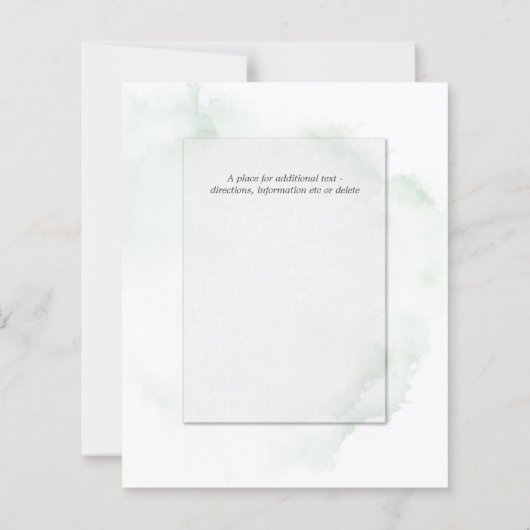 Budget Weddenschap Bleke Groene Waterverf Wash (Achterkant)