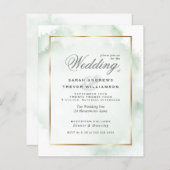 Budget Weddenschap Bleke Groene Waterverf Wash (Voorkant / Achterkant)