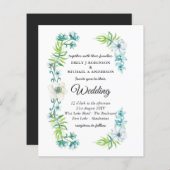 Budget Weddenschap Blue Floral Spring (Voorkant / Achterkant)