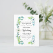 Budget Weddenschap Blue Floral Spring (Staand voorkant)