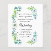 Budget Weddenschap Blue Floral Spring (Voorkant)