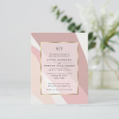 Budget Weddenschap Blush Dusty Roos Gold Abstract (Staand voorkant)