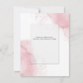 Budget Weddenschap Blush Pink Silver Abstract Kaart (Achterkant)