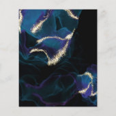 Budget Weddenschap Cobalt Blue Paarse Alcohol Ink (Achterkant)