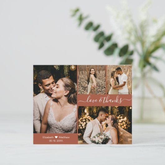 Budget Weddenschap Collage Terracotta Hartelijk da (Staand voorkant)