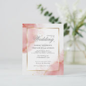 Budget Weddenschap Coral Roos Gold Abstract gemarm (Staand voorkant)