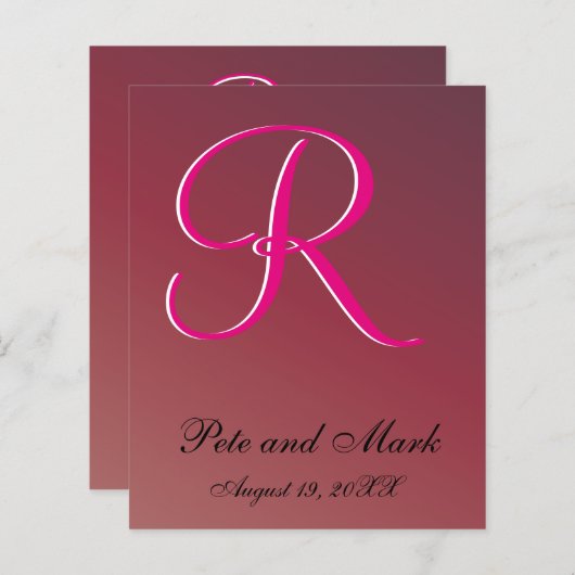 Budget Weddenschap Crimson Red Amazing Value Fab (Voorkant / Achterkant)