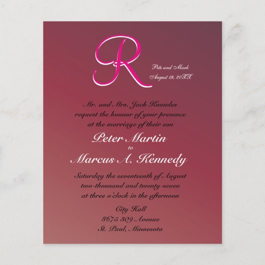 Budget Weddenschap Crimson Red Amazing Value Fab (Achterkant)