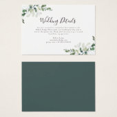 BUDGET Weddenschap Details Eucalyptus Enclosure Ka Visitekaartje (Voorkant /achterkant)