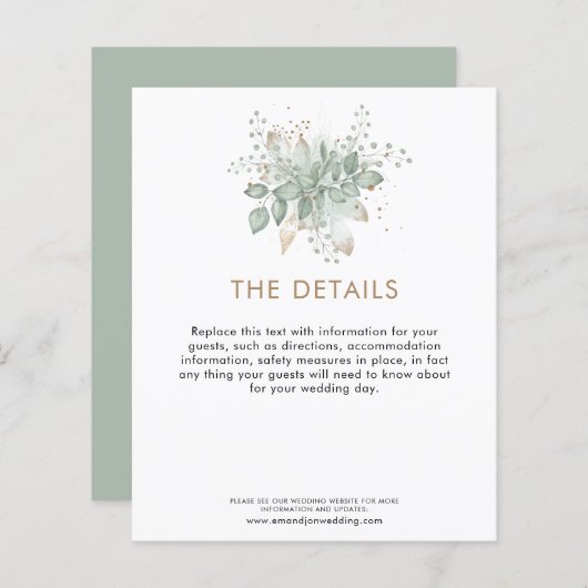 Budget Weddenschap Details Foliage Enclosure (Voorkant / Achterkant)