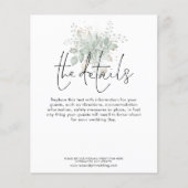 Budget Weddenschap Details Foliage Script Enclosur (Voorkant)