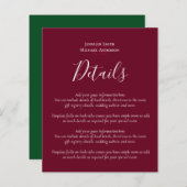 Budget Weddenschap Details Hotels Enclosure Sjablo (Voorkant / Achterkant)