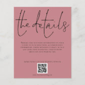 Budget Weddenschap Details QR Code Dusty Roos Encl (Voorkant)
