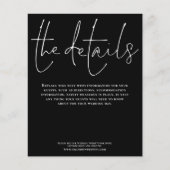 Budget Weddenschap Details Script Black Enclosure (Voorkant)
