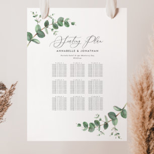 Budget Weddenschap Eucalyptus botanische zitplaats Poster