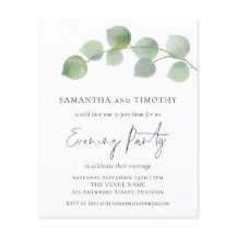 BUDGET Weddenschap Eucalyptus Evening Party nodigt