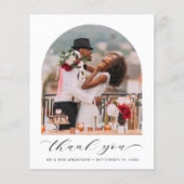 Budget Weddenschap Foto Arched Lijst Dank u (Voorkant)