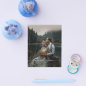 Budget Weddenschap Foto Dank u Briefkaart Flyer (Enkel)